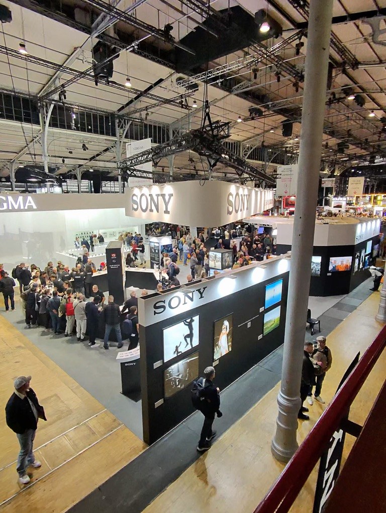 Le stand Sony au Salon Photo & Vidéo 2026, Grande Halle de la Villette